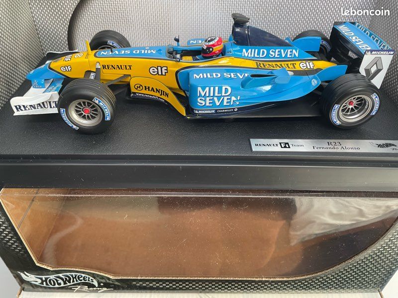 Figurine F1 Renault R23 Fernando Alonso 2003 échelle 1/18 - Artisanale, Occasion