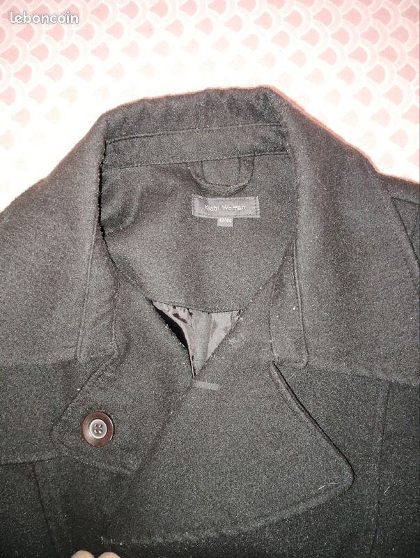 Manteau long noir (image 2)
