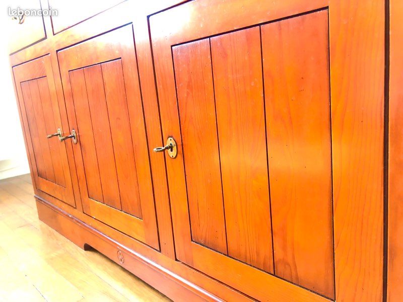 Beau meuble enfilade buffet bahut bas 3 portes L148 x l46 x H95 TBE bois massif le (image 4)