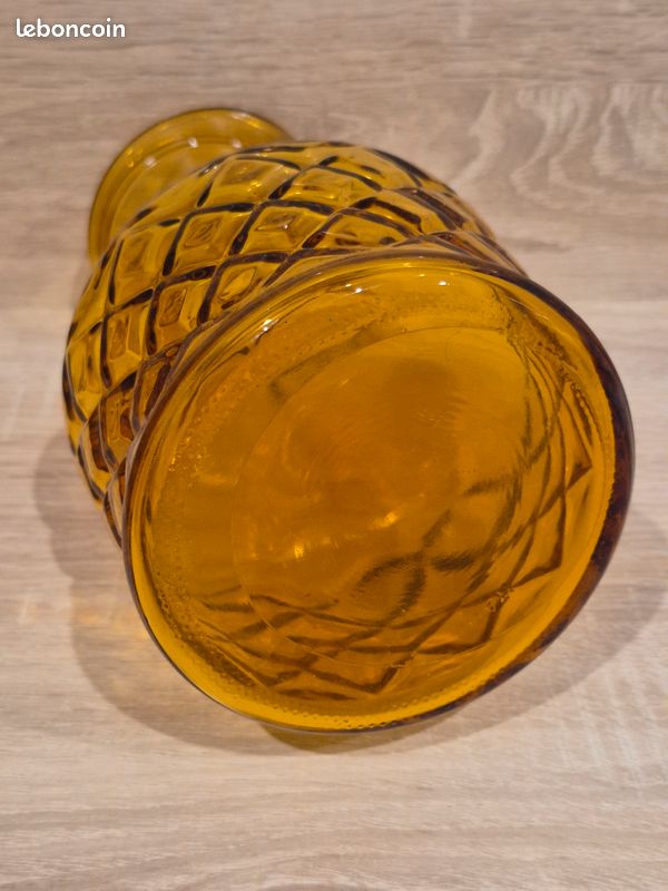Pichet vintage en verre ambré | Selency