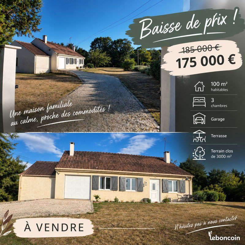Maison 5 pièces 110 m² · à Montholon · 110 m² · 175 000 €