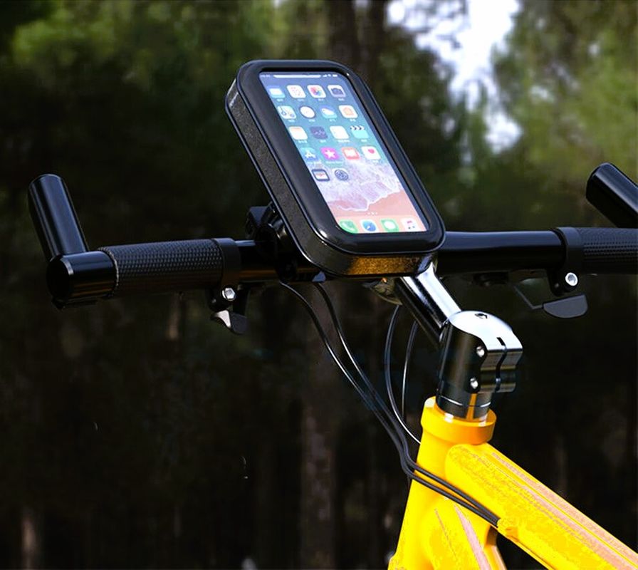 Support neuf de téléphone Portable étanche pour Guidon de Vélo / Moto  Rotation à 360 ° Écran tactile - Équipement moto