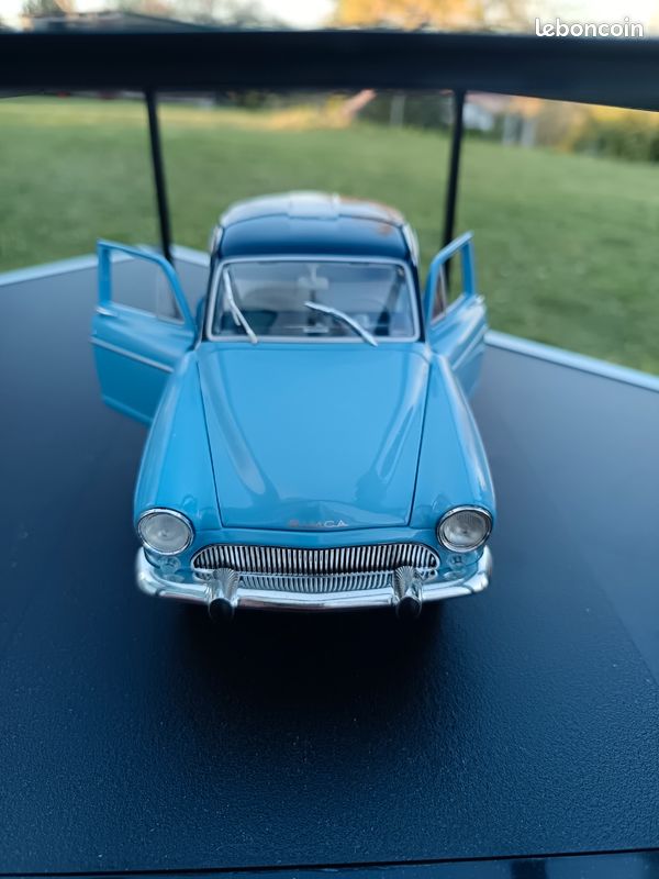 SIMCA ARONDE P60 RANCH 1962 LA POSTE ATLAS Boite Vitrine 1:43 de re