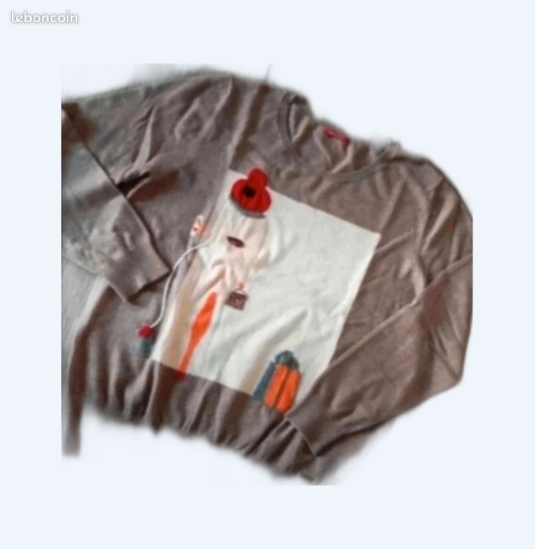 Joli pull femme marque Félino taille 46/48 neuf (image 1)