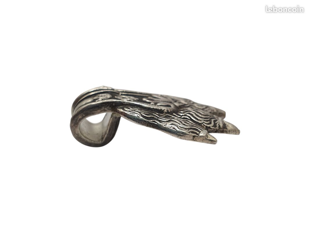 Bague + Pendentif en Argent 950 Millièmes XIXème (image 4)