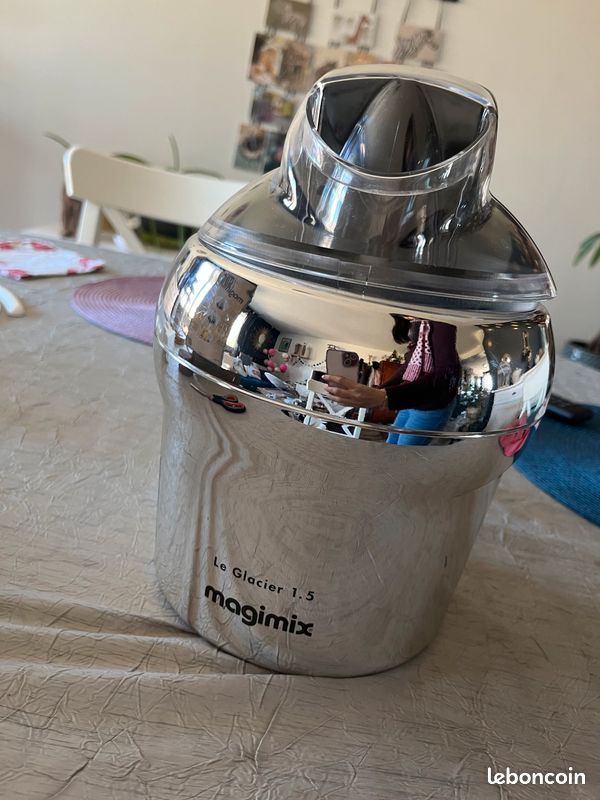 MAGIMIX Glacier 1.5L Machine à glace Blanc