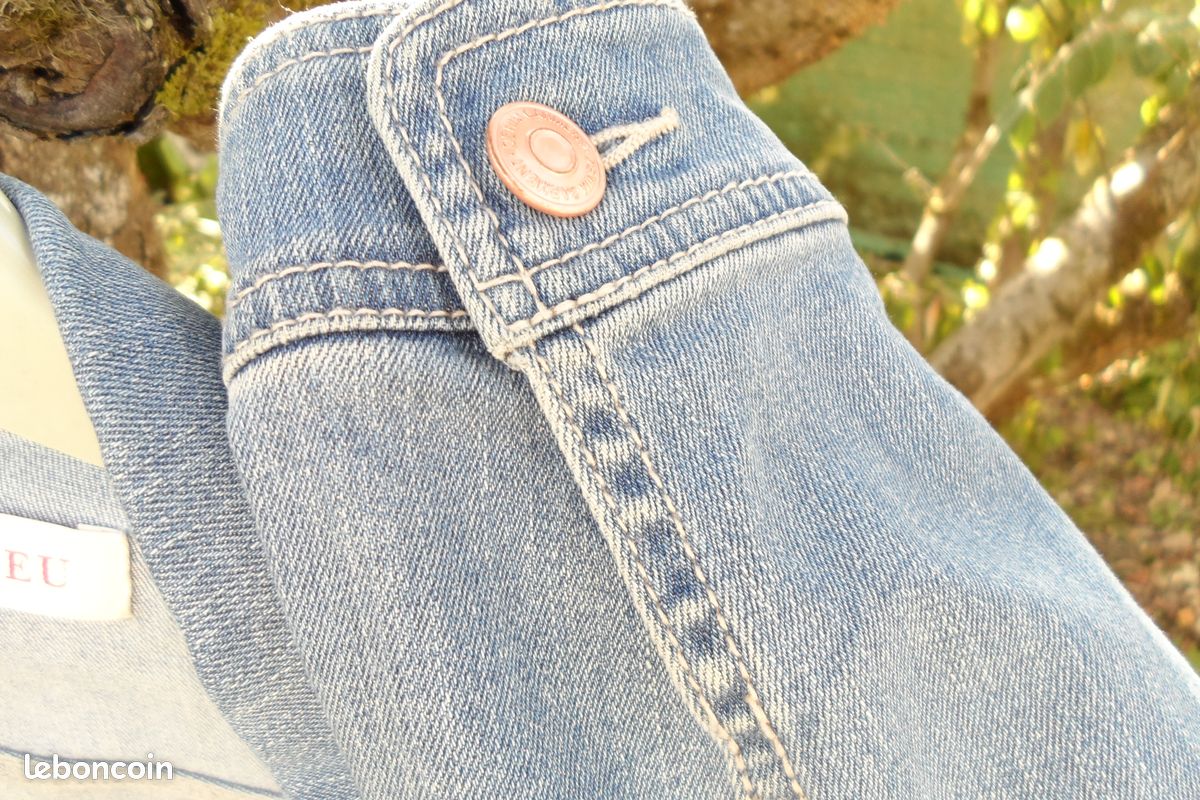 BLOUSON JEAN FEMME Camaïeu 40 (image 2)