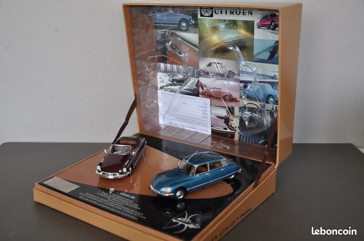 Coffret Norev 1/43 3 Citroën DS - Noir, Argent, Aubergine - édition Limitée