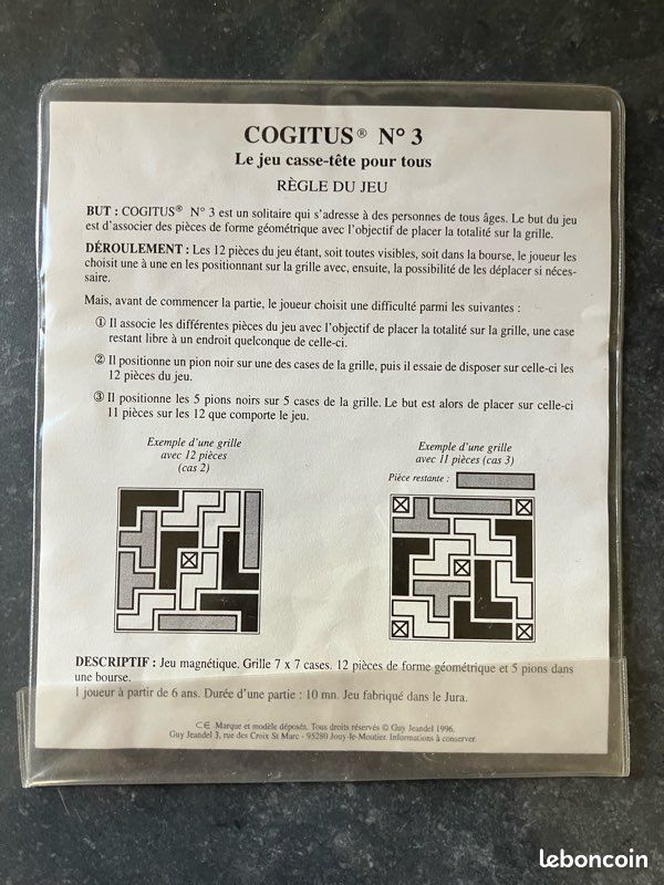 Jeu Casse-tête Cogitus numéro 3 (image 5)