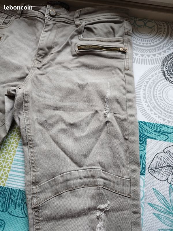 Beau jean gris zara taille 42 (image 3)