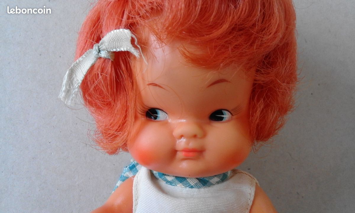 Poupée Vintage Furga - Pritti Rousse Aux Yeux Bleus, Jambes Mousse (réf 176 01)