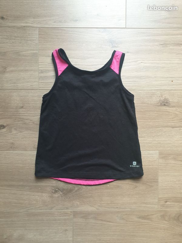 Neuf: Débardeur sport fitness fille 8 ans Domyos (image 1)