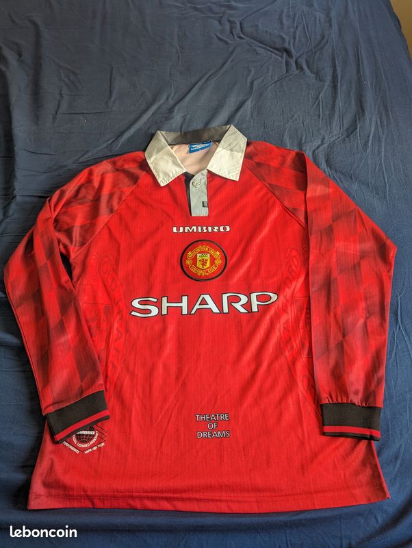 Maillot Extérieur Manchester United 1996-1997 - Umbro - Taille XL - État Moyen