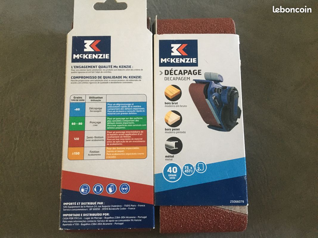 Bandes ponceuses neuves 75 x 457 - MC KENZIE (image 3)