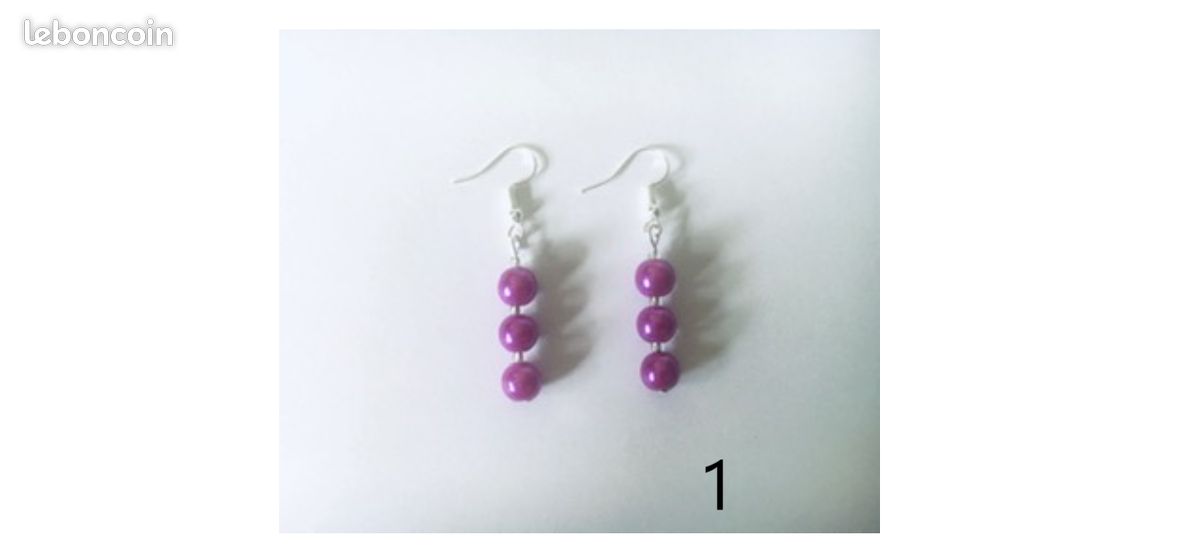 Paire Boucle d’Oreille Femme fabrication Artisanale Cadeau Bijoux (image 2)
