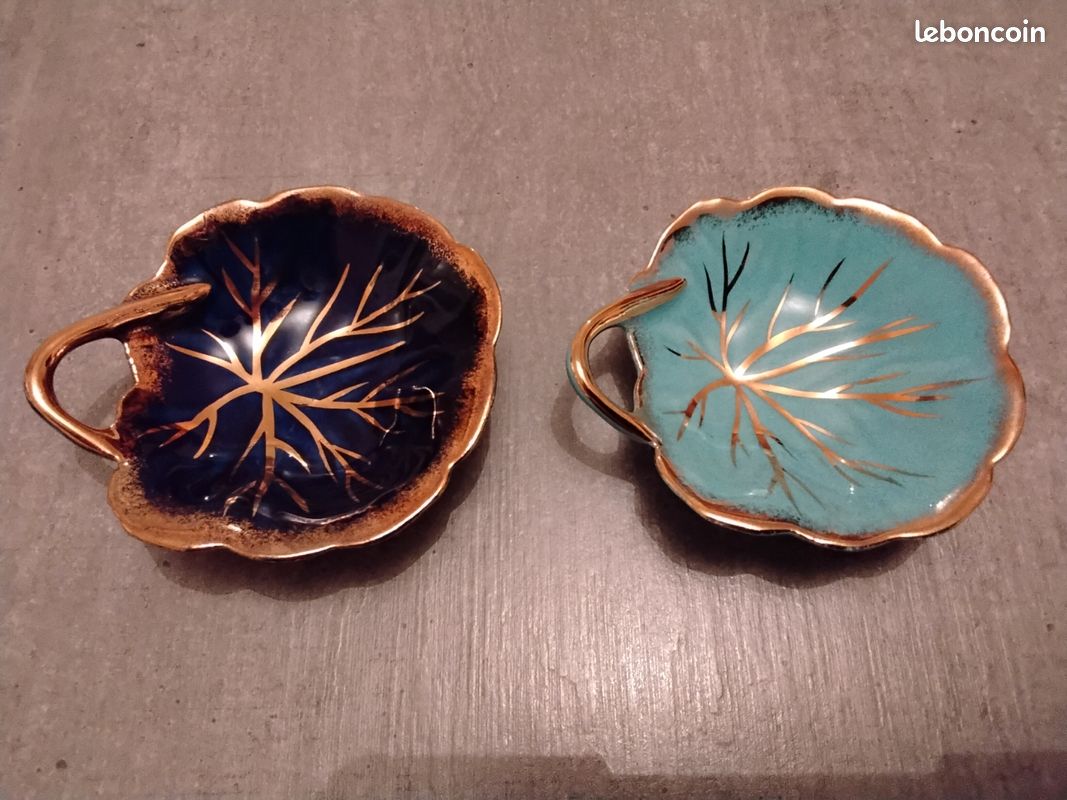 Rare Ancien Bijoux Joli Bague Émaillé De Limoges French