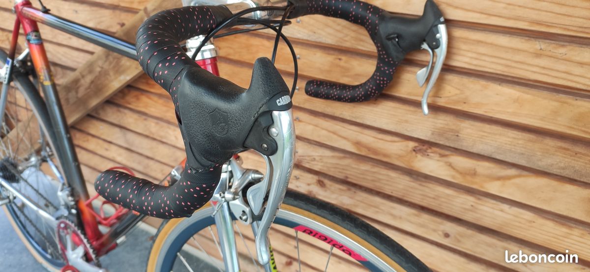 Levier De Frein Vintage Campagnolo Athena Carbon - 8 Vitesses - Alu/Carbone - Pour Pièces