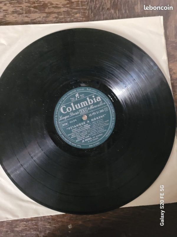 Disque Vinyle 33Tour « Jo Privat et son orchestre musette Pétanque à Nogent » (image 2)
