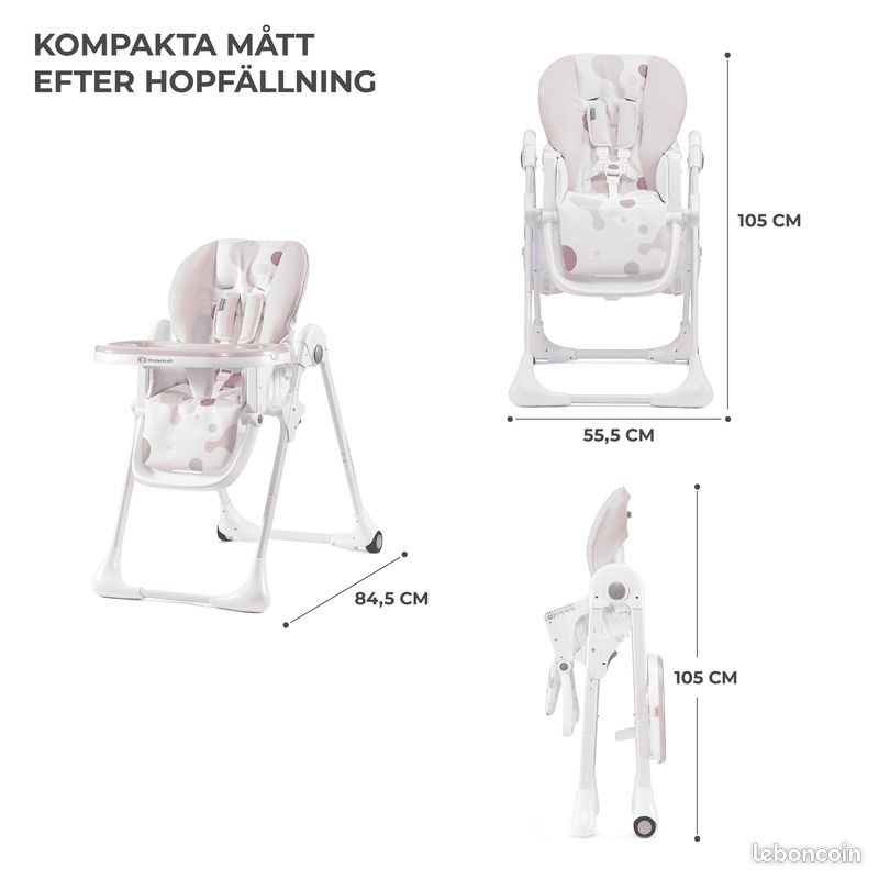 Chaise bébé Kinderkraft (presque neuve) (image 6)
