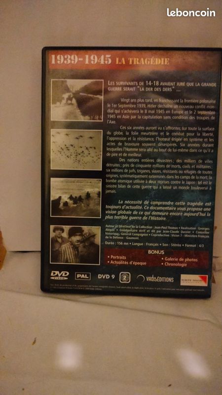 Vend dvd << 1939-1945 LA TRAGÉDIE (image 2)