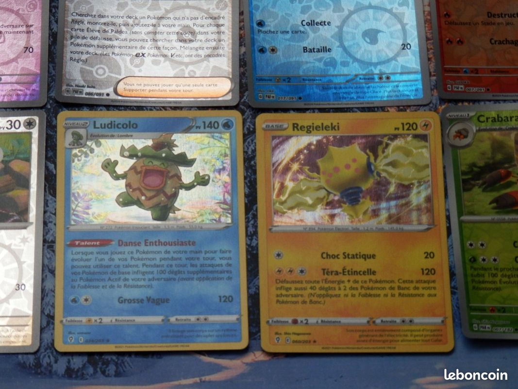 Lot de Cartes Pokémon BRILLANTES / REVERSES / HOLOS RARES (image 2)