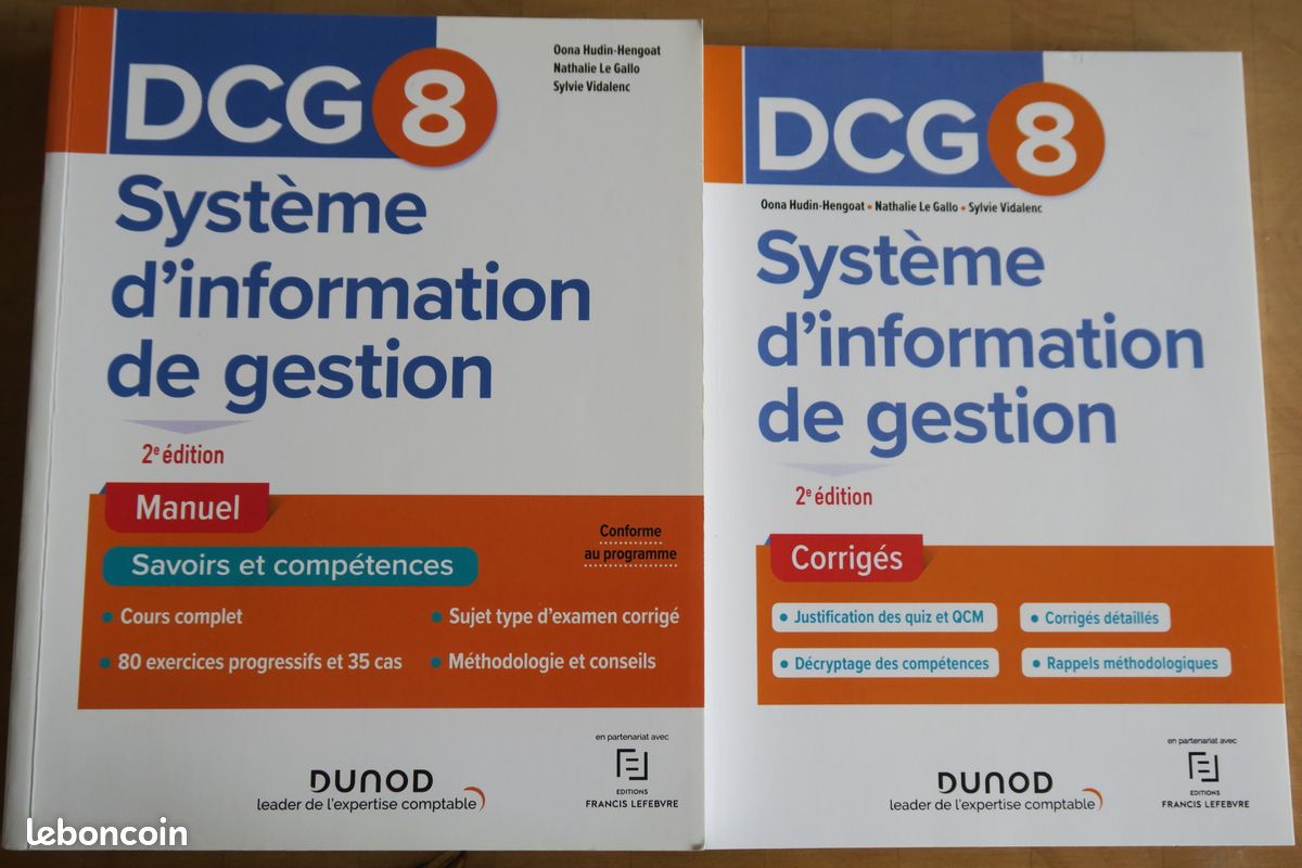 Livres DCG UE 8 – Système d’information et de gestion (image 1)