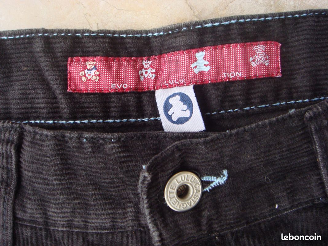 Pantalons droits Lulu castagnette 38 (M, T2) (image 3)
