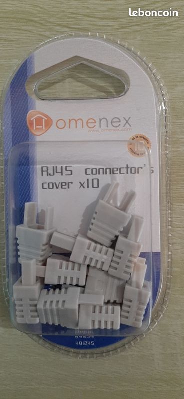 Lot de manchons de finition pour connecteur RJ45 (image 1)