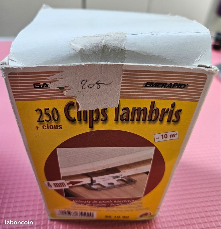 250 clips lambris 3mm + 200 clips (image 2)