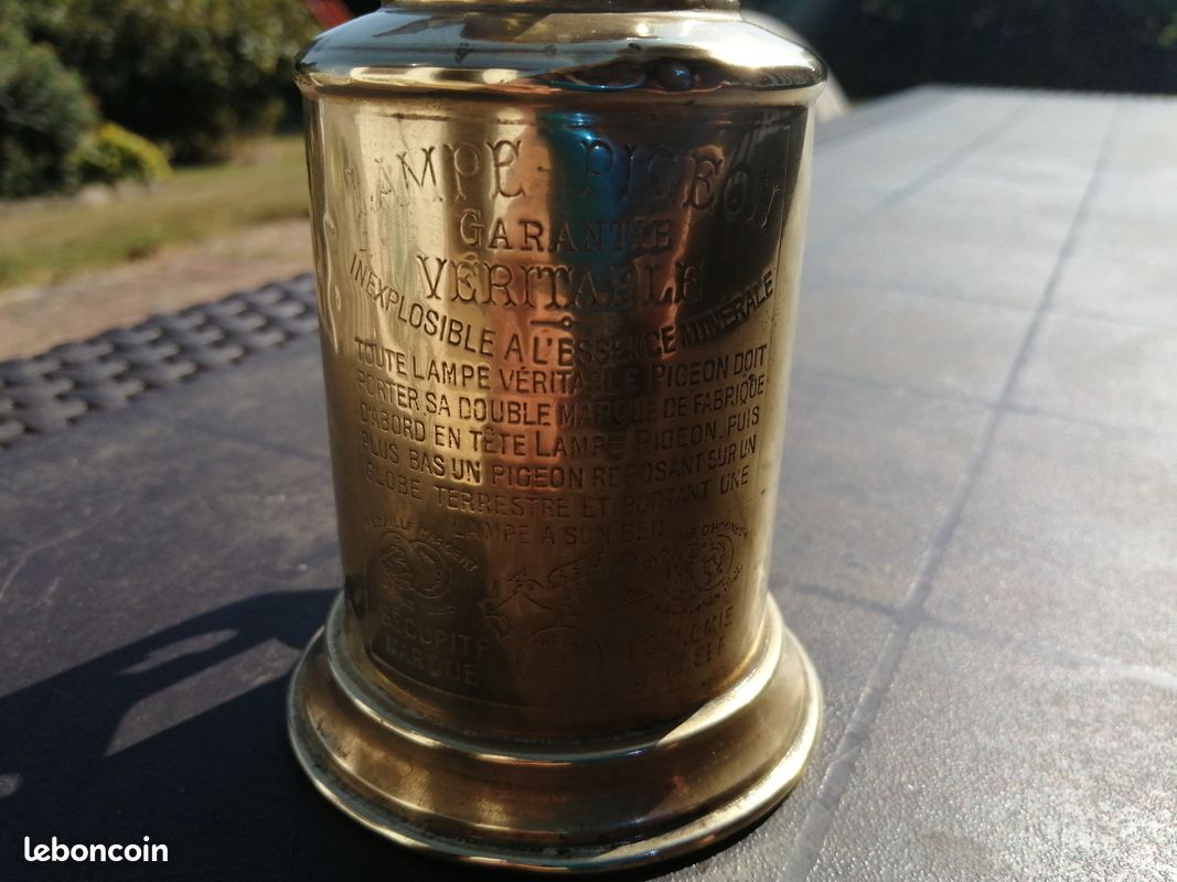 Ancienne lampe pigeon olympe (image 2)