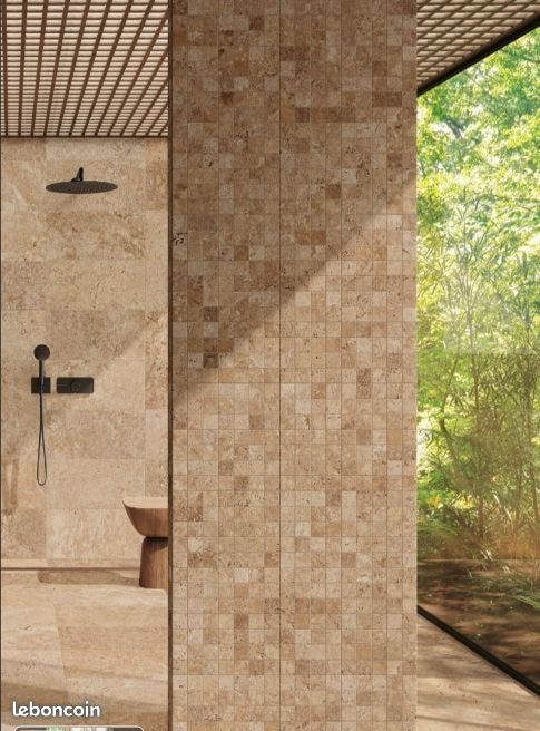 Carrelage 60x120 façon travertin (image 4)