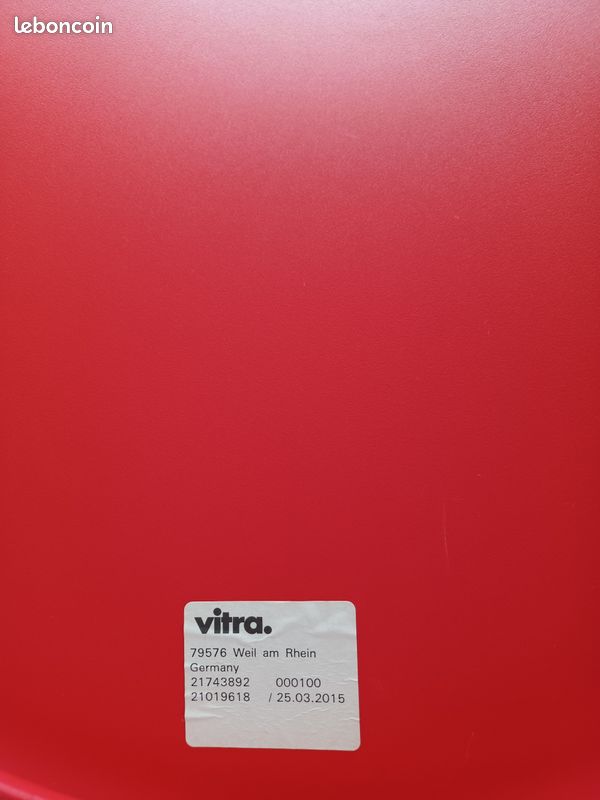 Vends 2 chaises Verner Panton Junior (Vitra) Coloris vert et rouge (image 5)