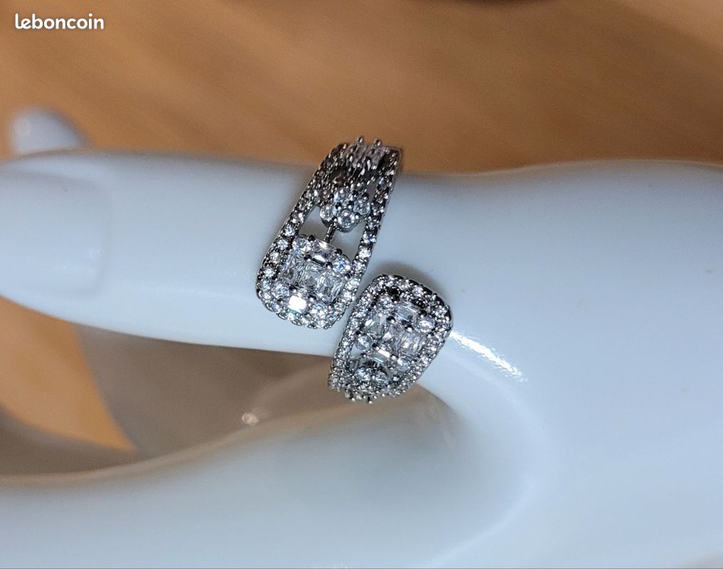 Bague "Les Favorites" En Argent Sterling Rhodié - Taille 50, état Neuf Avec étiquette