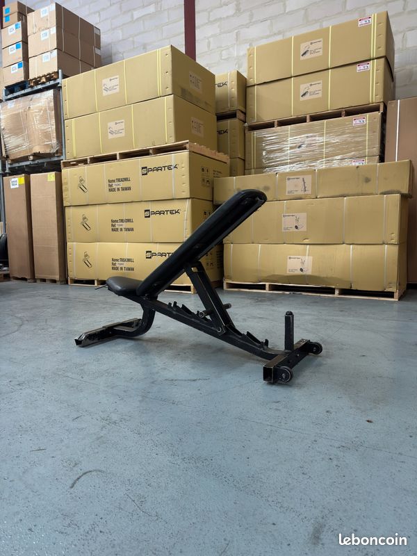 Adjustable Bench occasion machine musculation libre banc ajustable multi positions angles professionnel idéal haltères noir avec crans (image 3)