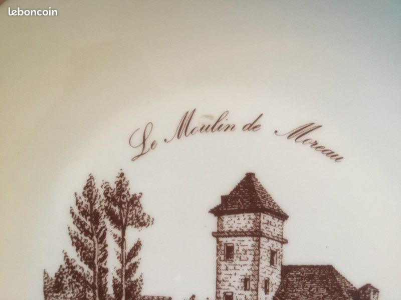 Assiette porcelaine et or fin (image 2)