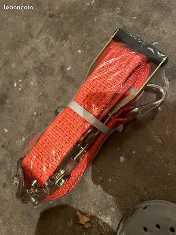 Sangle D'arrimage à Cliquet Dolezych 4000 DaN - Longueur 8 M, Largeur 50 Mm - Polyester, élongation <5% - Pour L'industrie