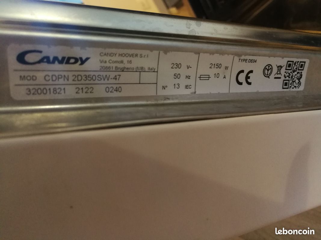 Lave-vaisselle candy pour pièces (image 3)