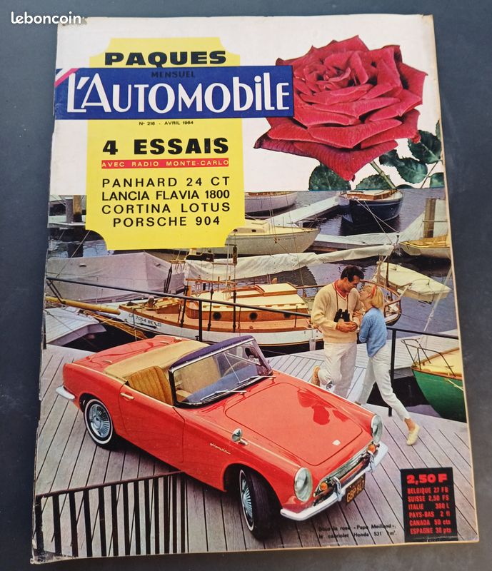 Revue l'automobile honda s800 cortina lotus (image 1)