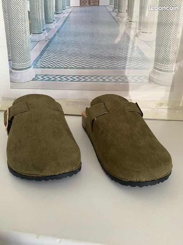Mules sabots kaki (image 3)