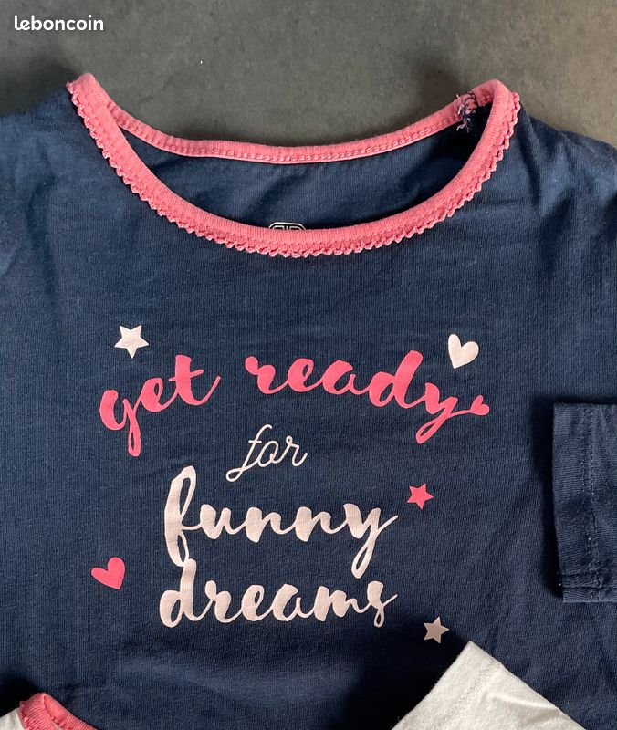 Lot 2 tshirts manches longues + leggings fille 4 ans (image 2)