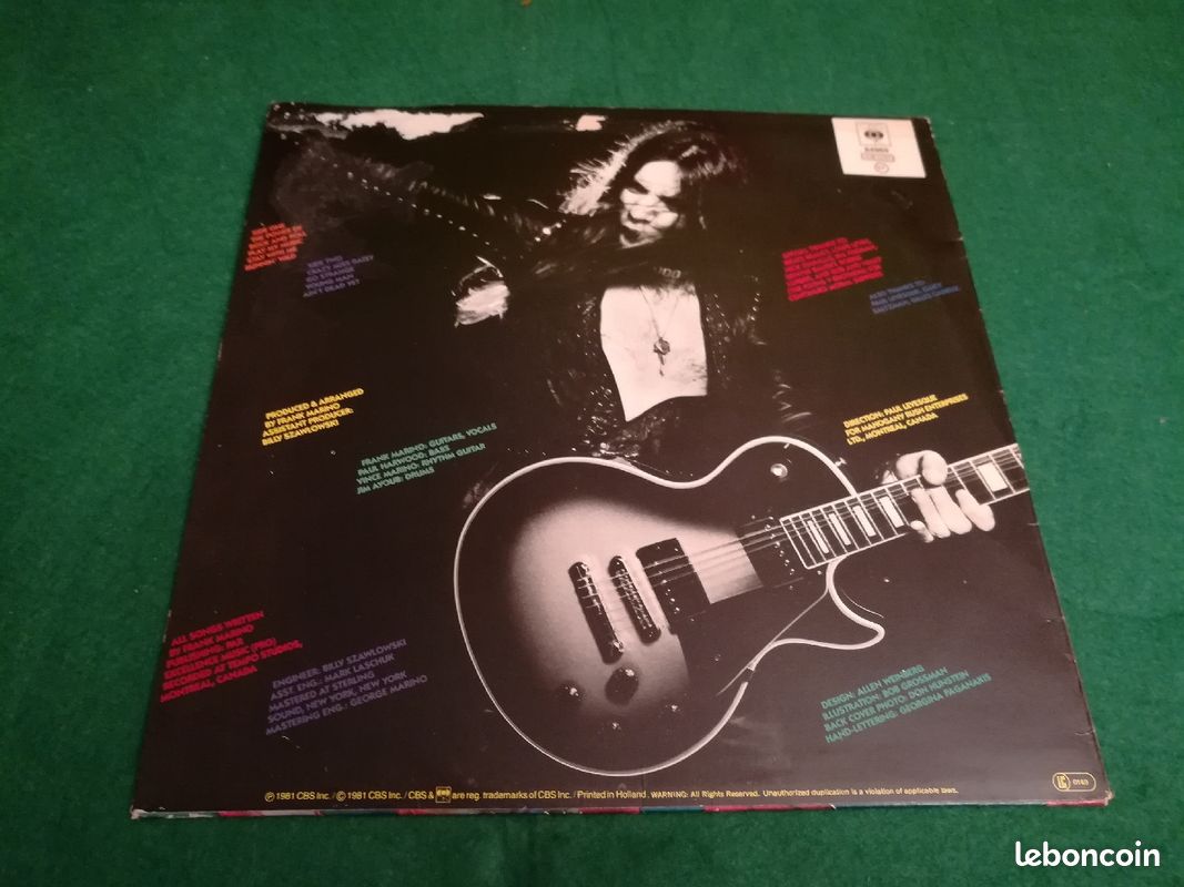 Frank Marino : The Power Of Rock And Roll / 33 tours (image 2)