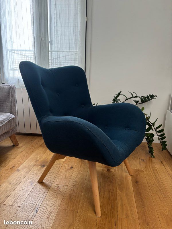 Fauteuil Made - bleu marine - très bon état (image 2)