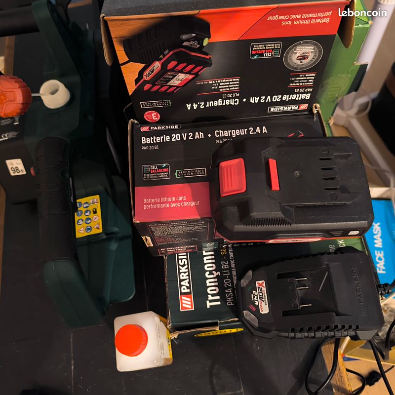 Tronçonneuse sans fil PARKSIDE PKSA 20 Li-B2 20 V comme neuve (image 2)