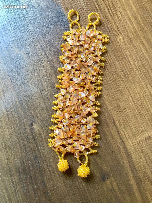 Bracelet manchette perles tissées (image 3)