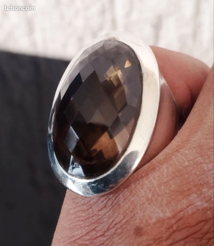 Bague large en argent trois rangs multiples fleurs pas chère