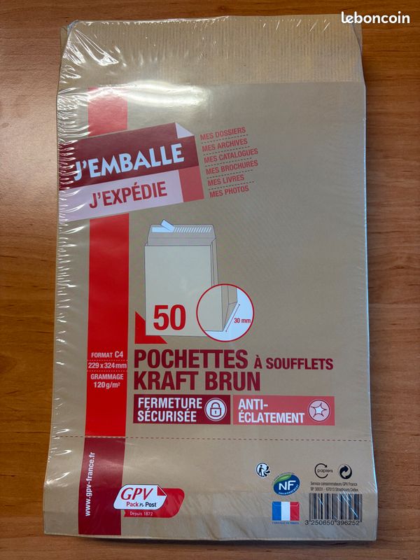 Lot De 50 Enveloppes Pochettes Kraft Armé A5 Renforcée 162 X 229 Mm - La Poste