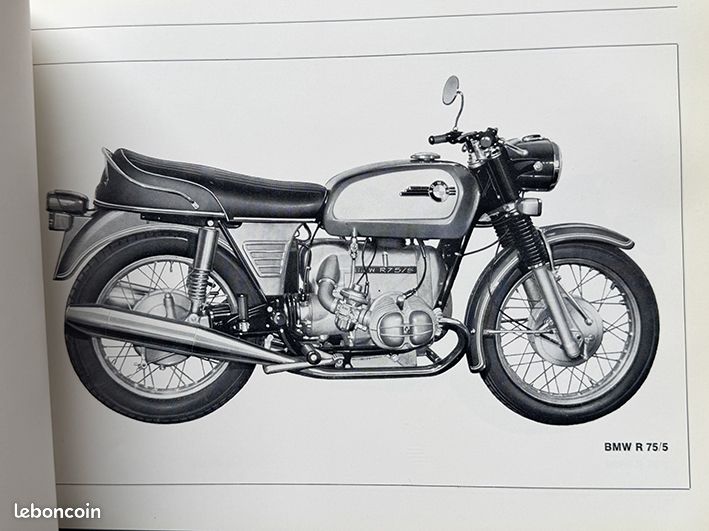 Message Instructing Manuel d'instruction moto BMW R50/5 R60/5 R75/5 - Équipement moto