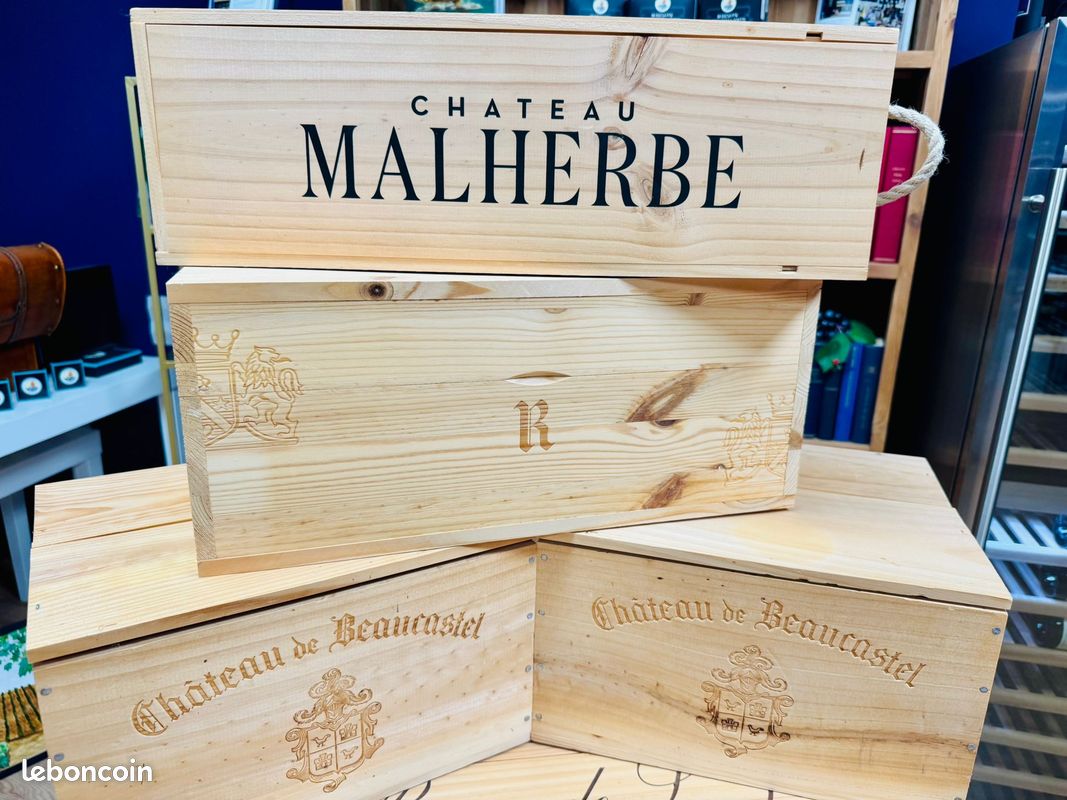 Caisses en bois de vin et champagne – parfaites pour déco ou rangement (image 5)