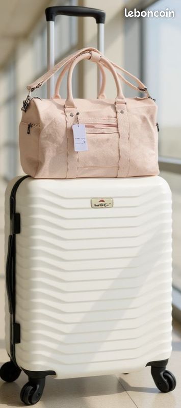 Sac Valise De 20kg Lot Valise Soute 20kg +sac Cuir Assorti