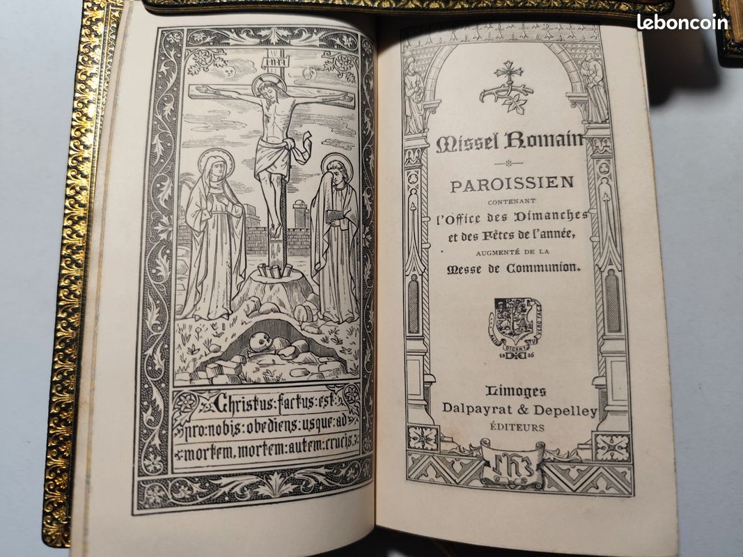 Très beau MISSEL ROMAIN - 1900 - MAROQUIN - livre ancien (image 5)